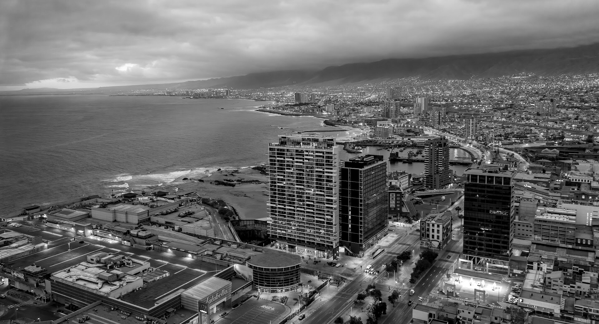 Densidad urbana de Antofagasta vista desde drone